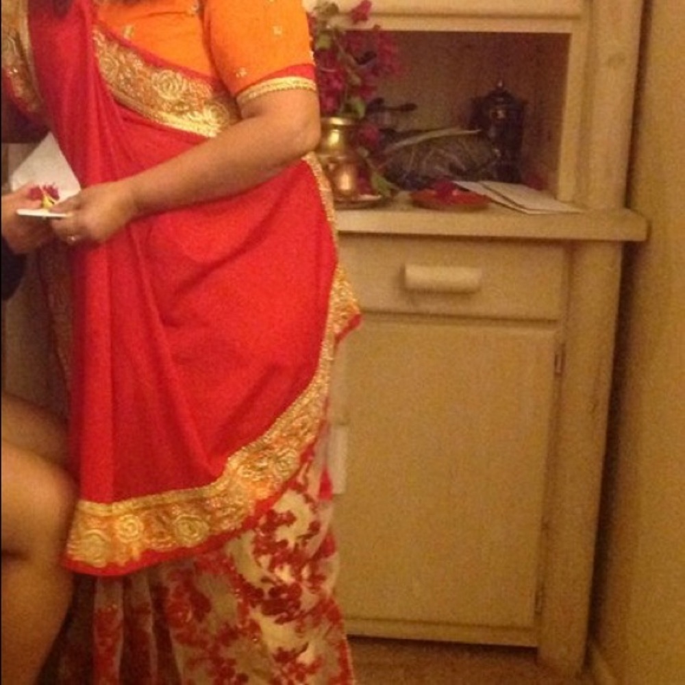 Bollywood Style Red Saree